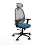 PIQUERAS Y CRESPO Silla de oficina Cilanco Verde petróleo y Gris
