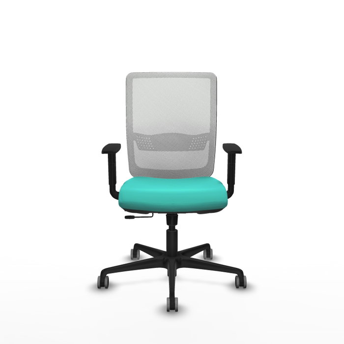 PIQUERAS Y CRESPO Silla de oficina Haches Turquesa y Blanco