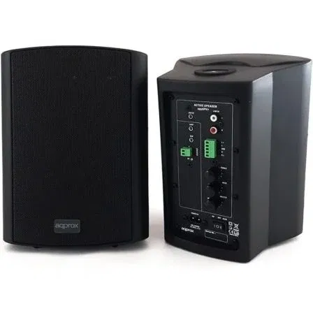 Approx Altavoces Autoamplificados APPSPK+BK 60W 2.0 Sonido Nítido y Claro para Diversos Entornos Elegantes y Potentes