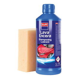 Krafft Lava encera 1 l + esponja Limpiador abrillantador inocuo para pinturas y plásticos de automóviles
