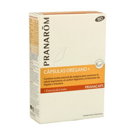 Pranarom Orégano + esencia de limón bio 30 cápsulas