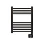 Edm Radiador Toallero Eléctrico 400W Negro con Temporizador y Calienta Toallas 50x70cm