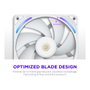 NZXT F280X RGB Single-Frame Blanco