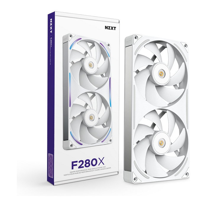 NZXT F280X RGB Single-Frame Blanco