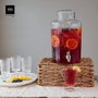 La Mediterranea Tarro Dispensador con Grifo de Vidrio 8L (2 Unidades)