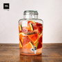 La Mediterranea Tarro Dispensador con Grifo de Vidrio 8L (2 Unidades)