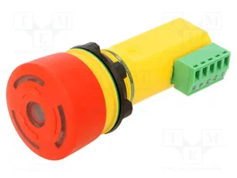 ABB Interruptor de emergencia de 22mm, saliente, 24VDC