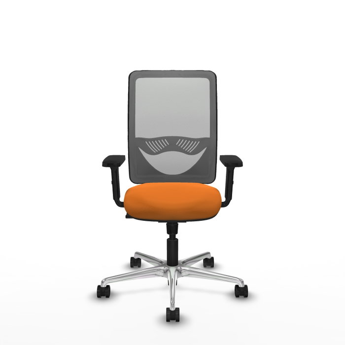 PIQUERAS Y CRESPO Silla de oficina Zulema Naranja y Gris