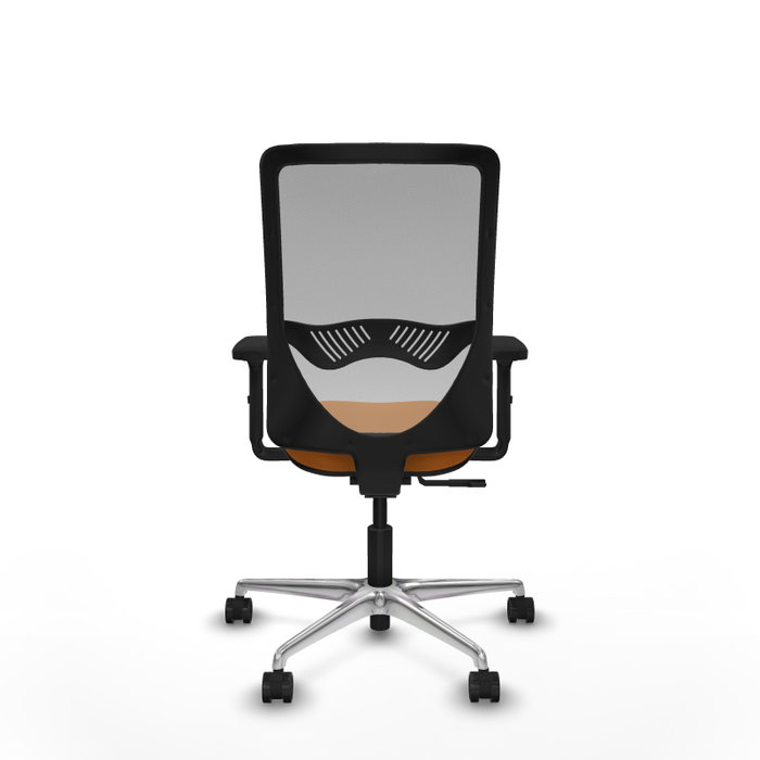 PIQUERAS Y CRESPO Silla de oficina Zulema Naranja y Gris