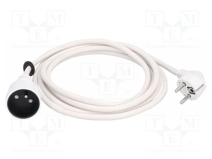AS SCHWABE Prolongador de alimentación H05VV-F 3G1,5mm2 10m Blanco AS SCHWABE Prolongador de alimentación H05VV-F 3G1,5mm2 10m Blanco