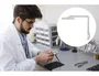 Maul Lámpara de escritorio LED con pinza, cabezal ajustable y regulación de intensidad, Blanco
