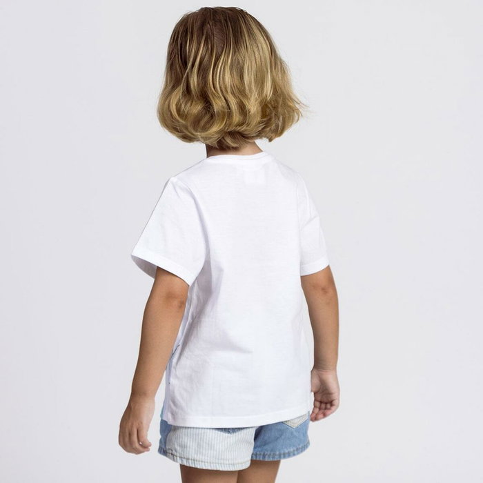 Cerdá Camiseta Corta Single Jersey Frozen 6 Años Blanco