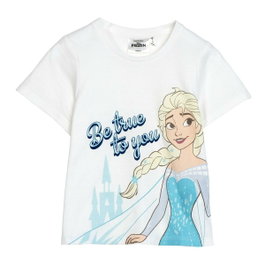 Cerdá Camiseta Corta Single Jersey Frozen 6 Años Blanco