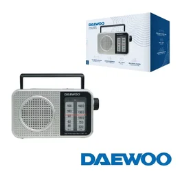 DAEWOO Radio Portátil DW1125 Gris Metalizado