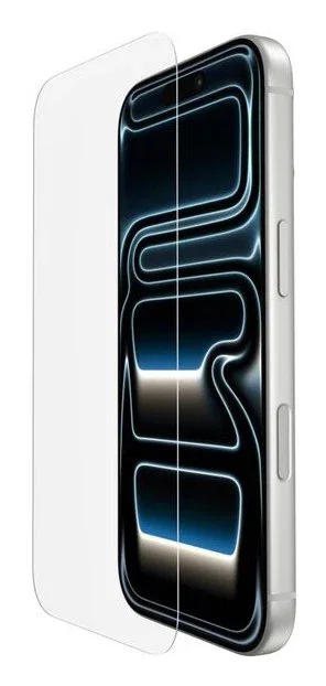 Belkin OVA238HQ Protector de Pantalla InvisiGlass Cristal Templado 9H Resistente Anti-Huellas para iPhone 17 Pro, Kit con Bandeja de Alineación, 1 ud