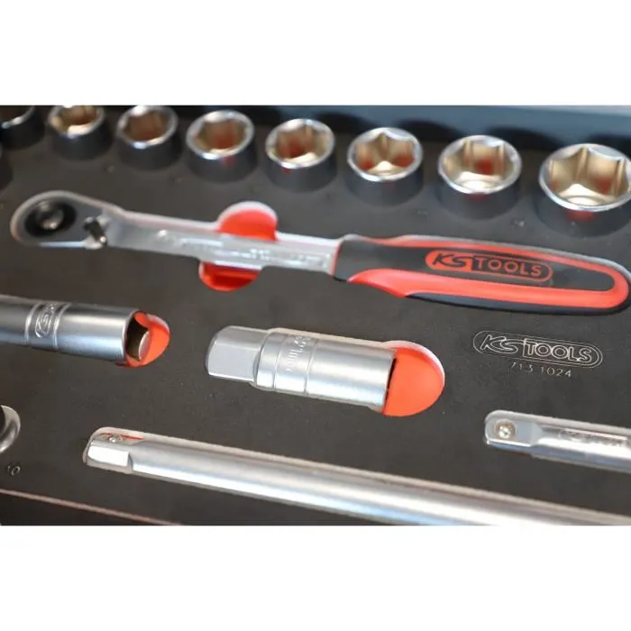 Ks Tools Módulo de dados y accesorios Ultimate 1/2 - 24 piezas