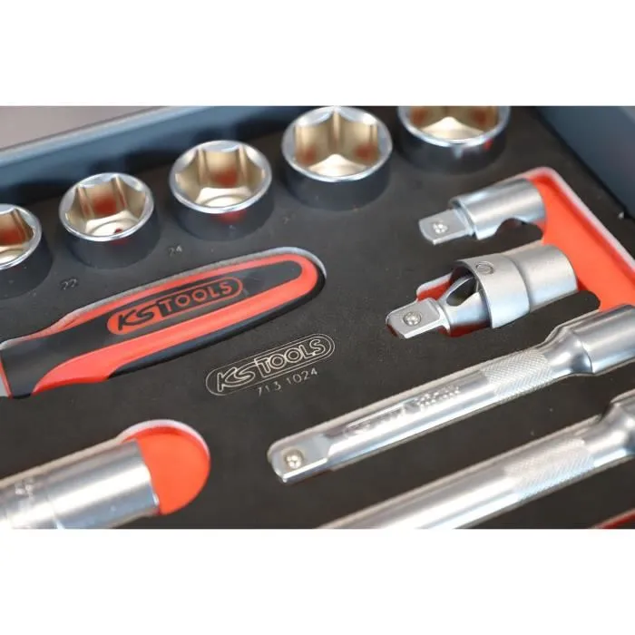 Ks Tools Módulo de dados y accesorios Ultimate 1/2 - 24 piezas