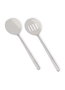 Hermia CKB0257 Juego de Servicio Cuchara y Colador para Salsa Acero Inoxidable 25cm Set de 2 Piezas
