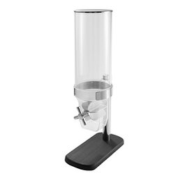 Abert Cosmo Dosificador Cereales Single, Dosificador de metacrilato para buffet, 3 litros, 53 cm de alto