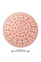 Mijölnir Alfombrilla de Baño Redonda 100cm Antideslizante Antibacteriana Fácilmente Lavable Poliéster 700 gr/m²