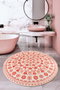 Mijölnir Alfombrilla de Baño Redonda 100cm Antideslizante Antibacteriana Fácilmente Lavable Poliéster 700 gr/m²