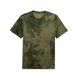 Camiseta Deportiva de Manga Corta Puma Essentialsentials Aop Verde