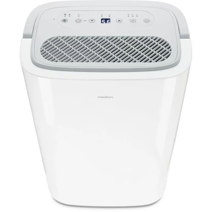Medion MED1746934101314 Deshumidificador 20L/día, Capacidad Tanque 5.4L