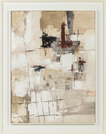 DKD Home Decor Cuadro Lienzo Pino 114x6x144 Abstracto Beige
