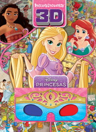 PI KIDS Busca y Encuentra 3D Princesas Disney