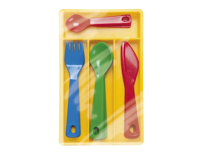 Dantoy Juego de cubertería 4 servicios 17 piezas