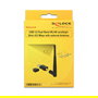 DeLOCK 12462 Adaptador USB WLAN Doble Banda 2.4G/5G, Wi-Fi 5 (802.11ac) hasta 433 Mbps, USB 2.0, Antena Externa, Negro