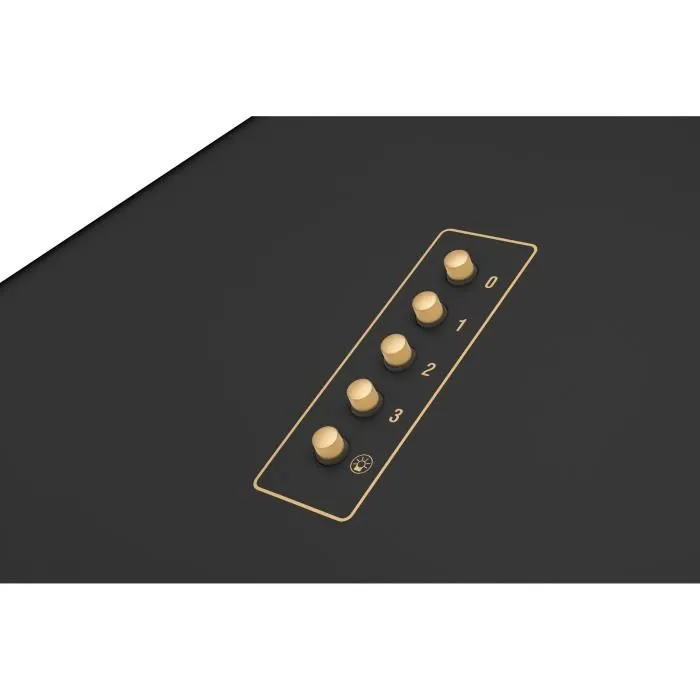 Amica Campana extractora decorativa retro OKC6212RA Negro 76/104 x 60 x 50 cm