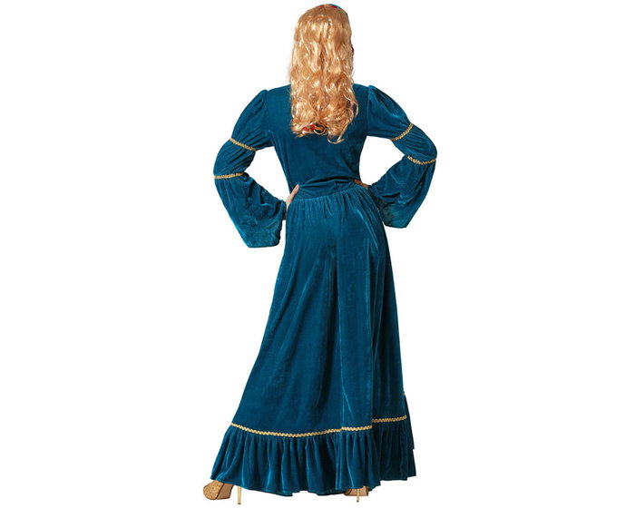 Disfraz Reina Medieval Vestido Azul Mujer Adulto