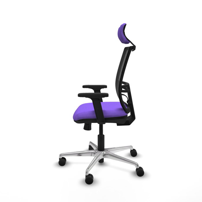 PIQUERAS Y CRESPO Silla de oficina Yunquera con mecanismo Sincro/Traslack, Lila y Negro PIQUERAS Y CRESPO Silla de oficina Yunquera con mecanismo Sincro/Traslack, Lila y Negro