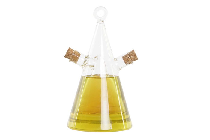 DKD Home Decor Aceitera y Vinagrera de Borosilicato y Corcho, 300 ml DKD Home Decor Aceitera y Vinagrera de Borosilicato y Corcho, 300 ml