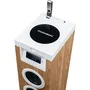 Thomson sound tower 60w cd usb sd radio aux mando wood/white ds121cd