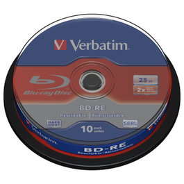 Verbatim BD-RE Blu-ray 25GB 2x Pack de 10