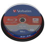 Verbatim - Blu-ray 25GB BD-RE 10 unidades, Capa Simple, Grabación 2x, Disco Regrabable para Datos