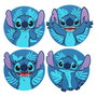 PALADONE Set 4 Posavasos Stitch Disney Caucho 10x10cm