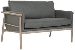 DKD Home Decor Sofá de Fresno y Poliéster con Acabado Decapé