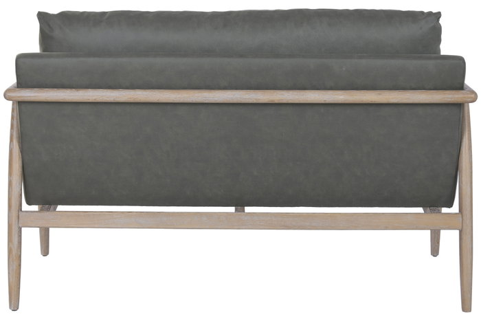 DKD Home Decor Sofá de Fresno y Poliéster con Acabado Decapé DKD Home Decor Sofá de Fresno y Poliéster con Acabado Decapé