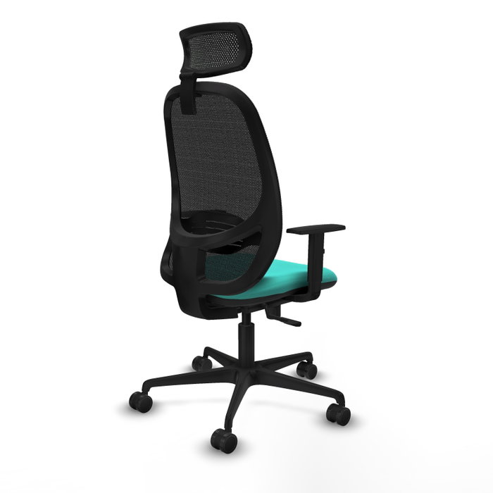PIQUERAS Y CRESPO Silla de oficina Cilanco Turquesa y Negro PIQUERAS Y CRESPO Silla de oficina Cilanco Turquesa y Negro