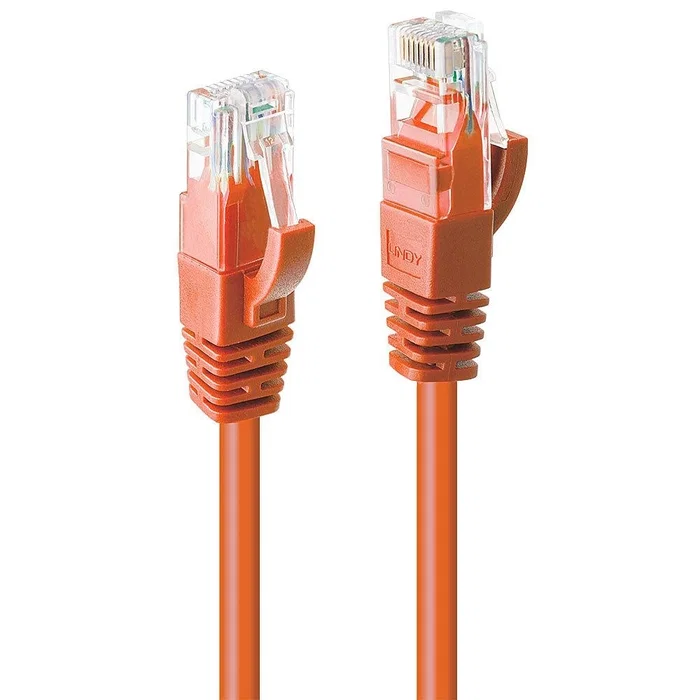 Lindy Cable de red Cat.6 U/UTP de 0,5 m, Naranja Lindy Cable de red Cat.6 U/UTP de 0,5 m, Naranja