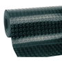 Gol Alfombra de Caucho para Suelo con Diseño de Círculos, Antideslizante, Negro, 1 x 10 m, Grosor 3 mm, Uso Doméstico y Profesional