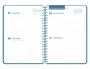 Liderpapel Agenda Escolar 2026-2027 Basic 2 Días Página A5 Bilingüe - Espiral - Azul Marino - Papel FSC 70g - Con Gomilla