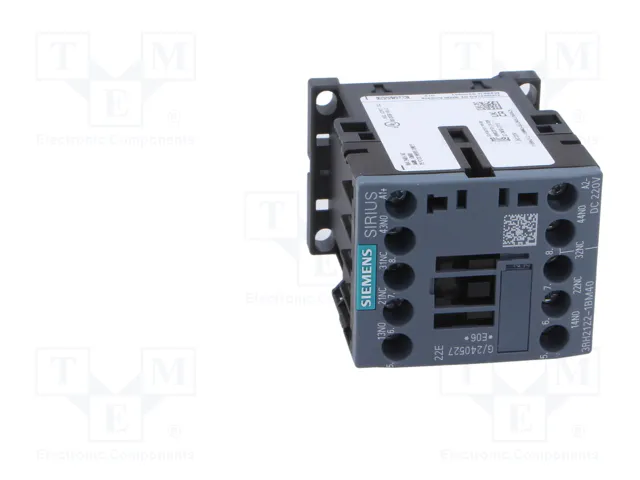 SIEMENS 3RH2122-1BM40 Contactor 4-polar 220VDC 10A S00