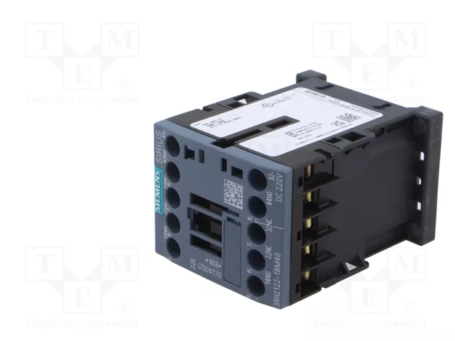SIEMENS 3RH2122-1BM40 Contactor 4-polar 220VDC 10A S00