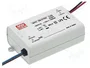 MEAN WELL PCD-25-1050B Alimentador LED 25,2W 16÷24VDC 1050mA