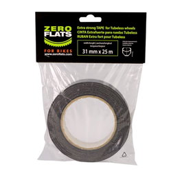 Zeroflats Cinta de sellado de llanta 31 mm x 25 m para conversión TubeLess