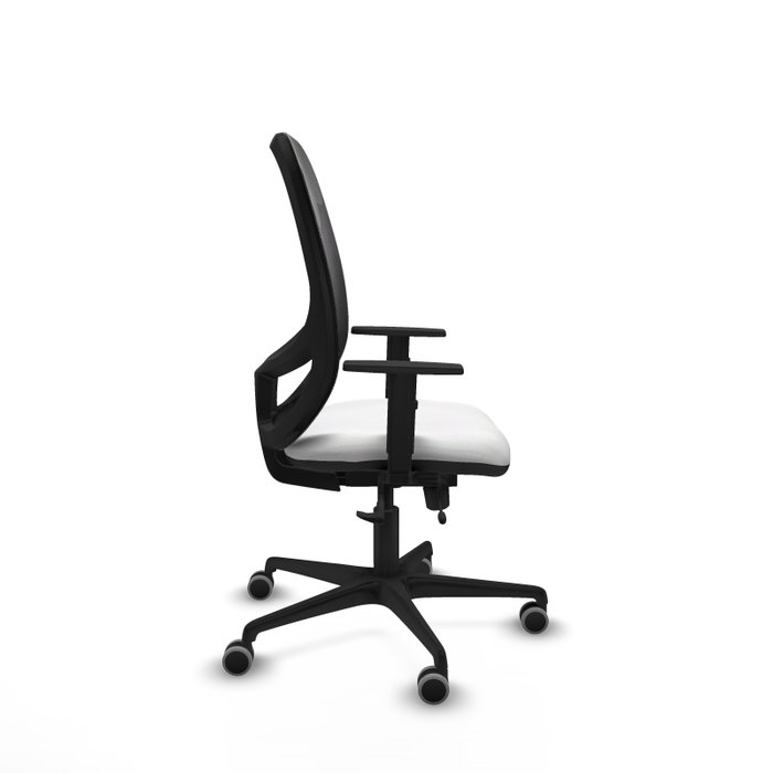 PIQUERAS Y CRESPO Silla de oficina Cilanco con mecanismo Sincro/Traslack, Tela Blanca y Malla Negra PIQUERAS Y CRESPO Silla de oficina Cilanco con mecanismo Sincro/Traslack, Tela Blanca y Malla Negra